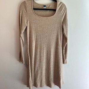 Tan Old Navy Sweater Dress